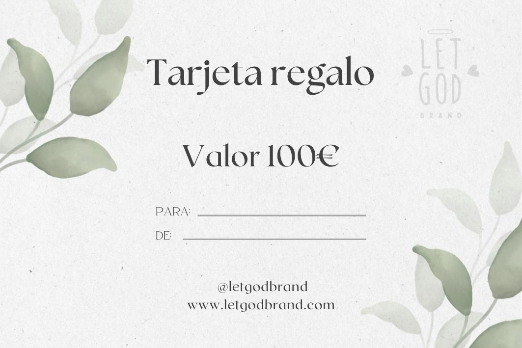 Tarjeta regalo Let God Brand