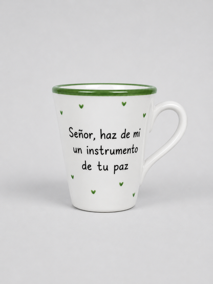 Konische Tasse · „Hab keine Angst, hab Glauben“