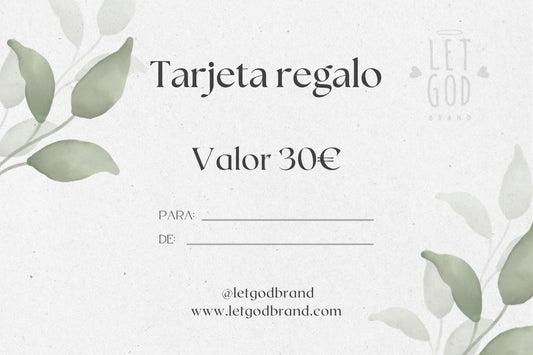 Tarjeta regalo Let God Brand