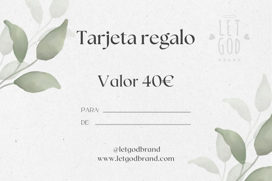 Tarjeta regalo Let God Brand