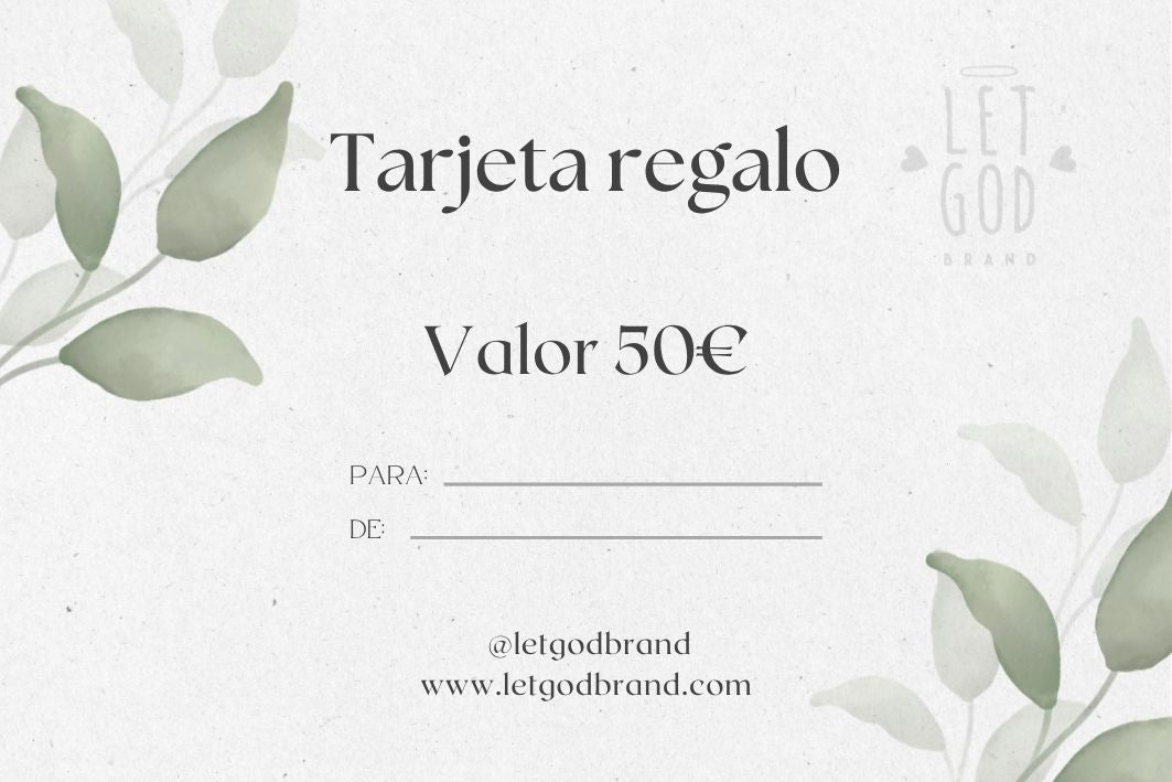 Tarjeta regalo Let God Brand