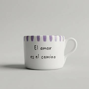 «El amor es el camino» · Taza redonda